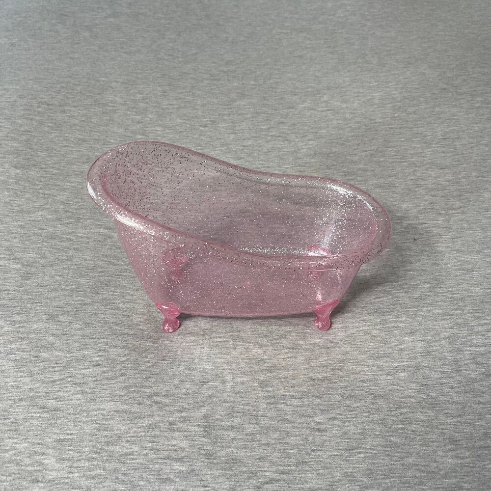 Freida & Joe Oceanside Breeze Pink Reusable Plastic Tub Bath Basket Container